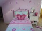 Pink Single Butterfly Bed