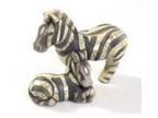 ceramic zebra and calf ornaments. This detailed and....